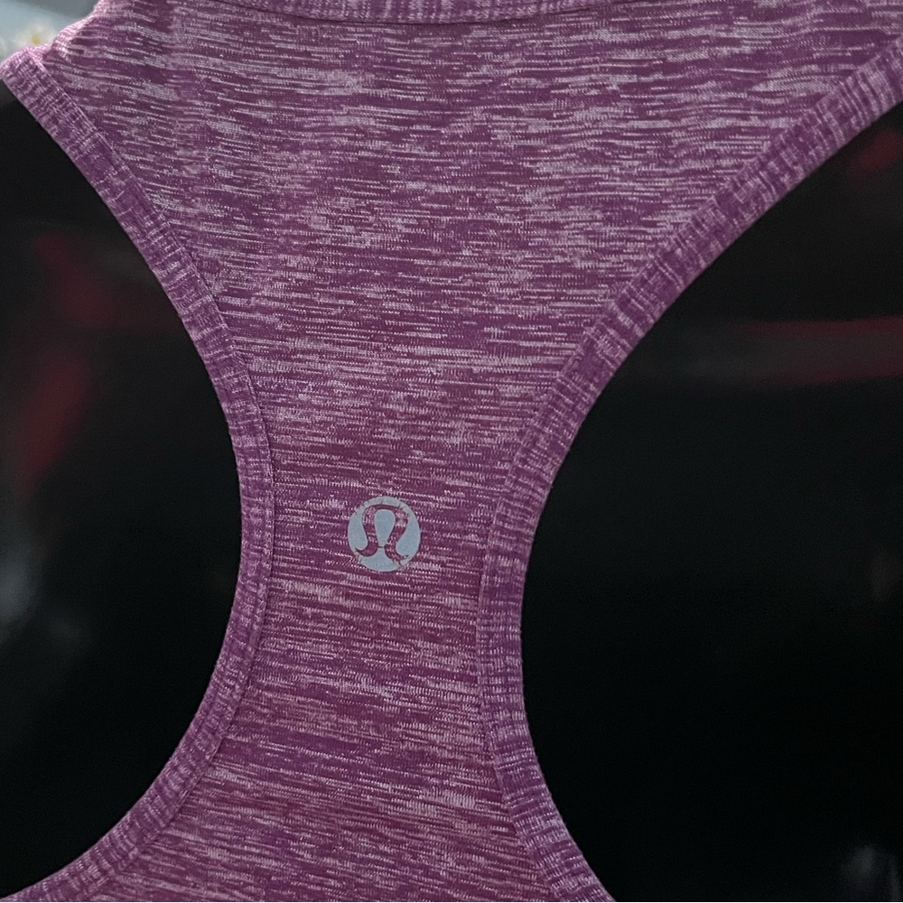 Lululemon Heathered Purple Racerback Athletic Tank Top - Picture 3 of 5